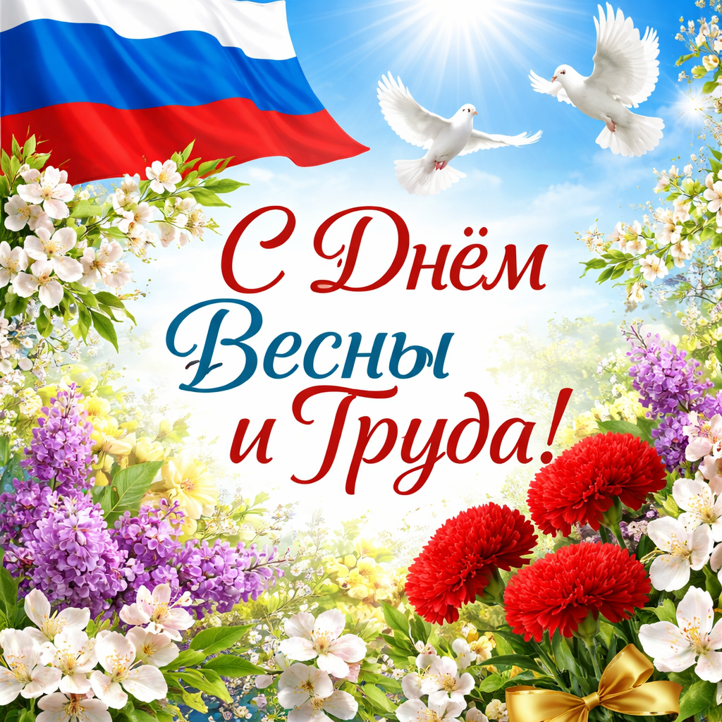С Днём Весны и Труда!